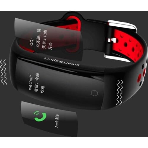 The new Q6S smart color screen bracelet watch LCD large screen blood pressure heart rate step counter IP68 waterproof sports K4