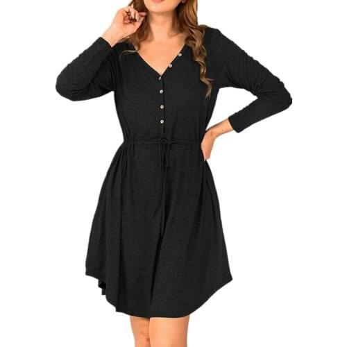 Omancady Fashionable Shirt Dresses