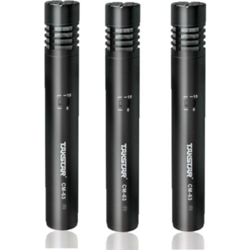 3pcs/lot Original TAKSTAR CM-63 professional condenser recording microphone for broadcasting/recording/on-stage performance