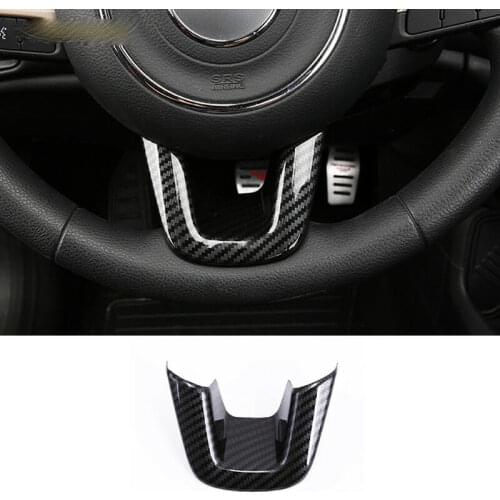 Fit For Renegade 2016-2017 Car-styling Accessories Carbon Fiber Steering Wheel Cover 1pcs