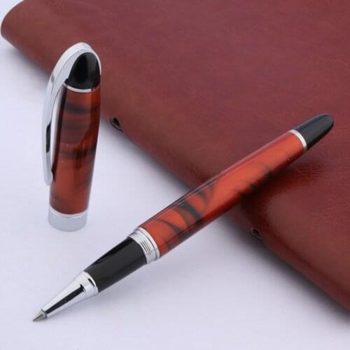 BAOER Full Color red office writing silver Trim ROLLERball PEN