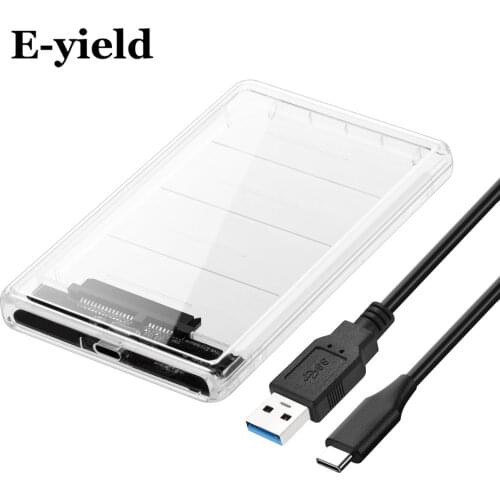 2.5" USB 3.0 SATA Hdd Box HDD Hard Disk Drive External HDD Enclosure Case Tool Free 5 Gbps Support 2TB UASP Protocol