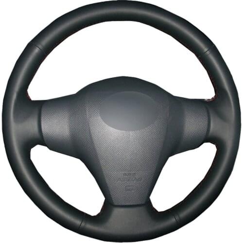 Hand Sewing Car Steering Wheel Cover Wrap Leather Suede For Toyota Yaris Vios RAV4 2006 2007- 2009 Scion XB 2008 Car Protector