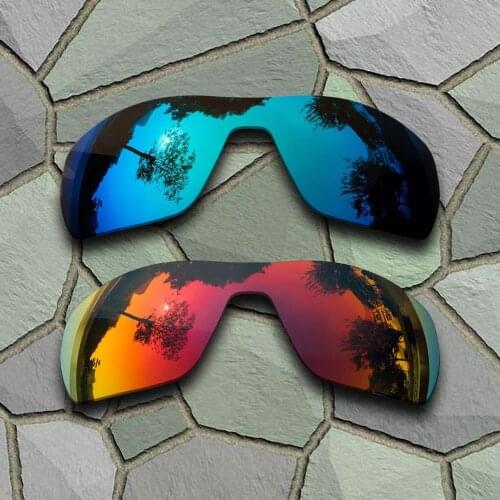 Sky Blue&Violet Red Sunglasses Polarized Replacement Lenses for Oakley Offshoot