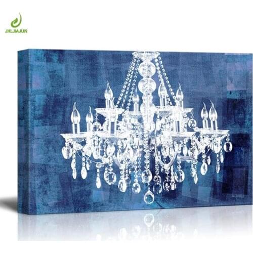 JHLJIAJUN Modern Diamond Crystal Lamp Painting Modular Painting Nordic Wall Art Print And Poster Dining Living Room Home Decor