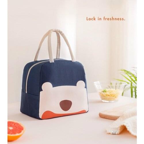 Storage bag lunch box bag lunch box thermal insulation handbag work fashion lovely aluminum foil thickening kitchen organizer