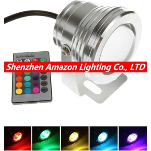 10w rgb led underwater light dc12v IP67 waterproof aquarium swimming pool spotlight stainless car lighting fish tank piscina