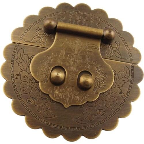 1pc Vintage box Latch Furniture Decorative Cabinet Jewelry Box Latch Hasps with Screws