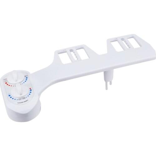 High Quality New Bathroom Hot / Cold Water Non-Electric Bidet Toilet Seat Attachment Self-Cleaning Noozle Washing Gun