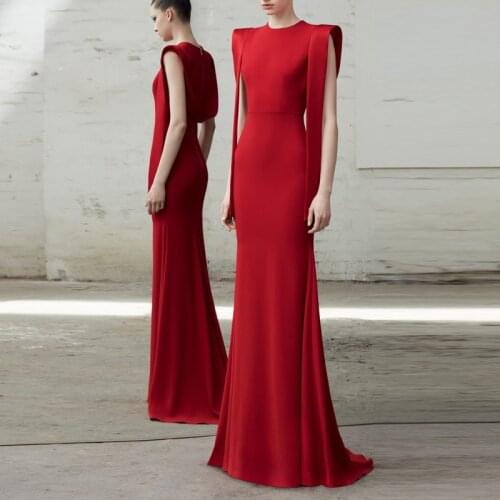 2020 Luxury Runway Designer Women Dress Long Maxi Dresses Female High Quality Bodycon Red Elegant Evening Gowns Party Vestidos