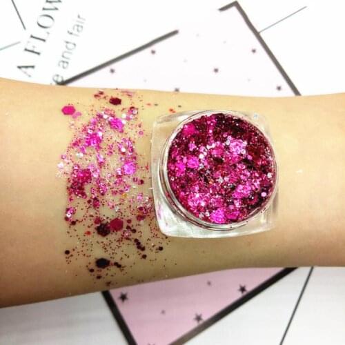 1PC 17 Colors Diamond Glitter Eyeshadow Makeup Nail Art Mermaid Sequins Shimmer Diamond Eye Shiny Sequins Glitter Festival Make