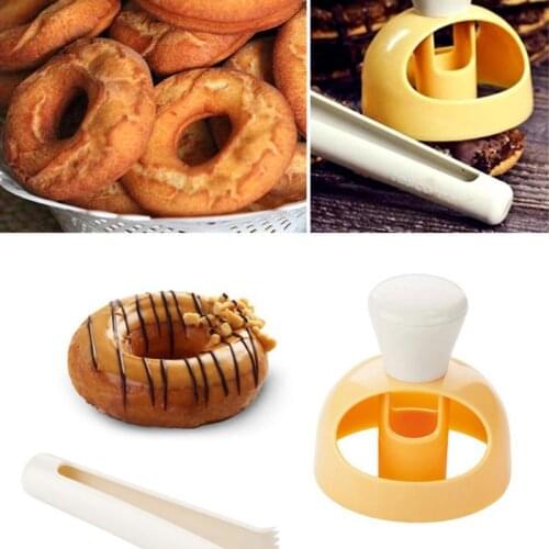 Moulds 1PC Food Grade ABS Donut Mold Cake Bakeware Decorating Tools Desserts Bread Cutter Maker Baking Molds Cake Molds