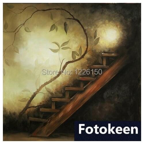 10ft*20ft Hand Painted Fantasy muslin Backdrop, photography studio FC0074,cloth photography background,photo backdrop for studio