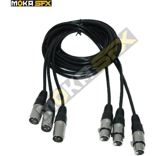 30pcs/lot 2M 3 pin Male / Female DMX Signal Extension Cable/shielded cable signal line use for disco equipment