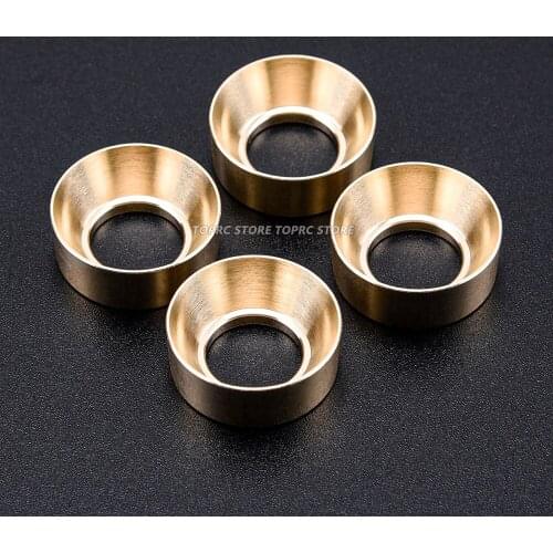 4pcs/set Brass Wheel Counterweight for 1/24 Axial SCX24 90081 RC Car Upgrade Parts