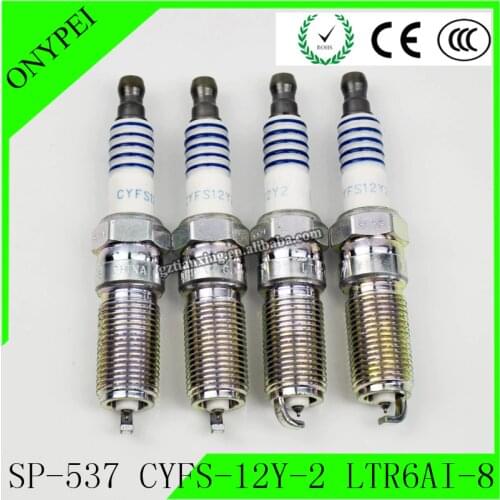 4pcs/lot SP-537 Iridium Spark Plug For Ford MUSTANG Escape Focus Lincoln SP537 CYFS12Y2 LTR6AI8