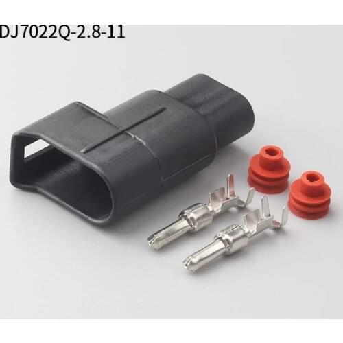 500SETS DJ7022Q-2.8-11 2.8mm 2Pin AMP Car Electrical Wire Connectors for Audi ,BMW,Honda,Land Rover, Mondeo AND other models