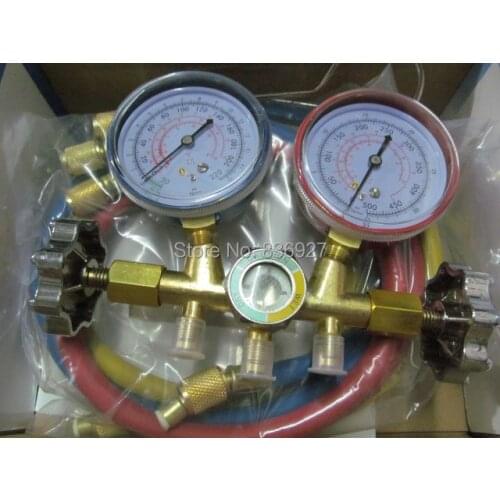 536g air conditioning pressure gauge tools manifold charging tube r22 r12 r134 600a