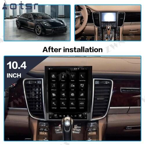 Android 9.0 Tesla Styel Car DVD Player GPS Navigation For Porsche Panamera 2011-2017 Auto Stereo Radio Multmedia Player HeadUnit