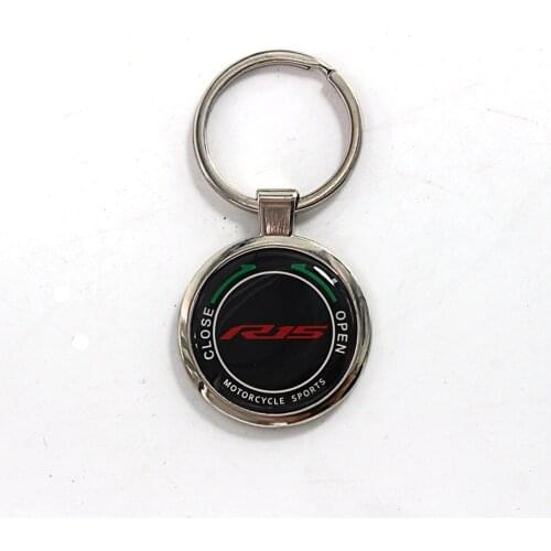 Motorcycle keychain key Ring with logo for Yamaha R15 YZF R15 YZFR15