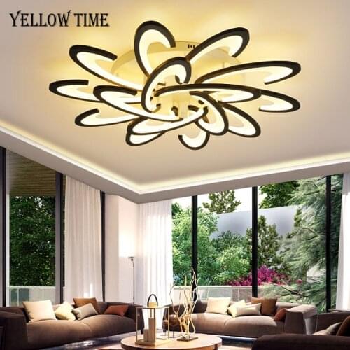 Black&White LED Chandelier Modern Chandelier Ceiling Lamp For Living room Bedroom Dining room Kitchen Lustre led Light Luminaire