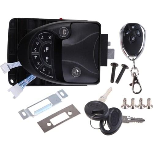 RV Remote Lock Camper Caravan Trailer Entry Door Lock Latch Knob Deadbolt F19A
