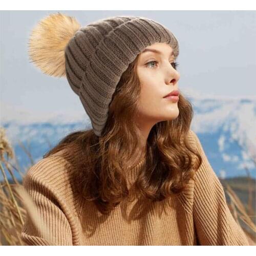 Unisex Cotton Knitted Winter Hat Woolen Man Adult Warm Soft Women Hoodie Accessory Clothes Cap