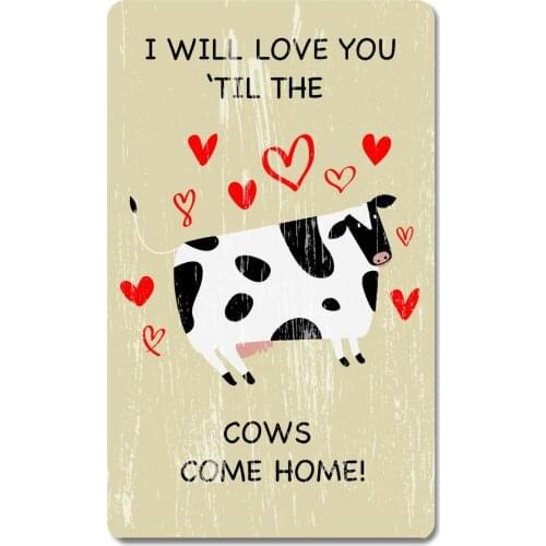 Cow Sign for Farm House Decor - These Funny Barnyard Signs are New