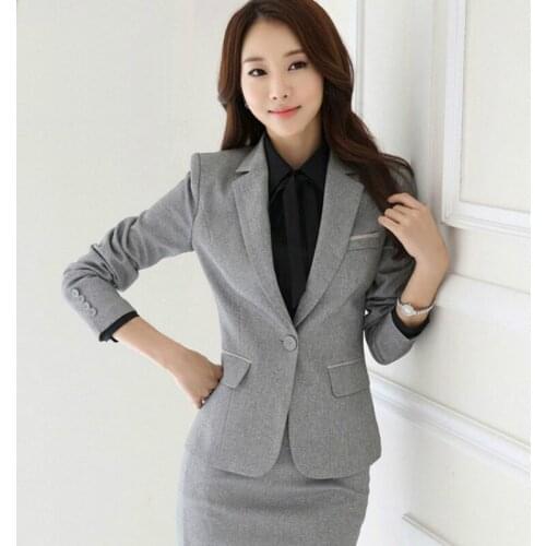 OL professional skirt suit female fashion temperament commuter dress uniforms ladies suit trousers professional two-piece suit