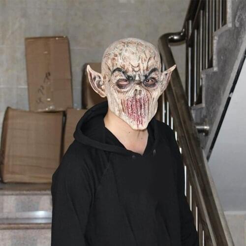 Bloody Hood Mask Latex Remake Halloween Mask Horror Scare Fancy Dress Costume Halloween mask horror mouthless alien horror alien