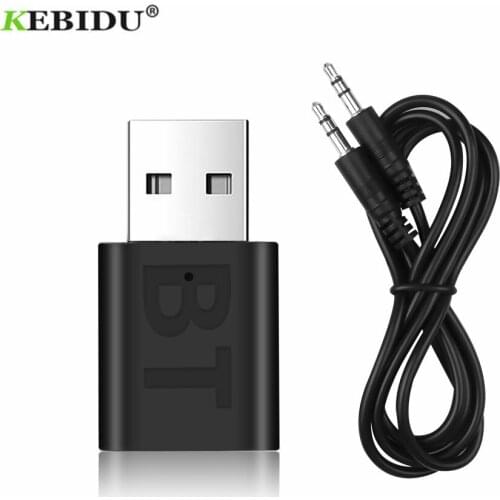 KEBIDU Mini Bluetooth Receiver Adapter Wireless USB AUX Bluetooth Car Bluetooth Music Speakers Audio Adapter Bluetooth 5.0