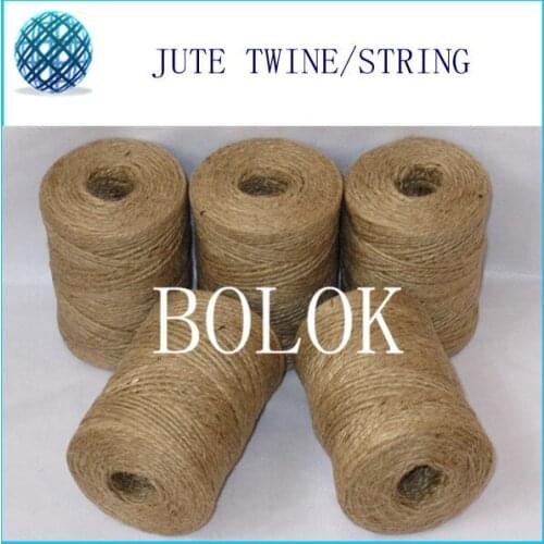 Natural jute twine 2 ply twisted (Dia.: 1.5mm 110yards/spool) jute string 15pcs/lot (total 1500meter) by free shipping