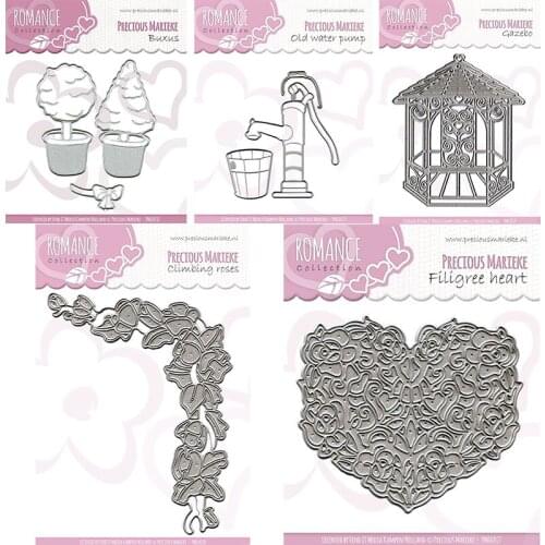 New Heart rose pump gazebo metal Cutting Dies Stencils DIY Scrapbooking Paper/photo Cards Embossing Dies