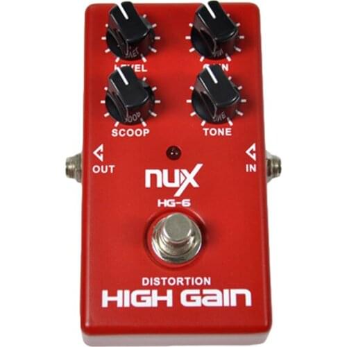 NUX HG-6 Guitar Distortion High Gain Electric Effect Pedal