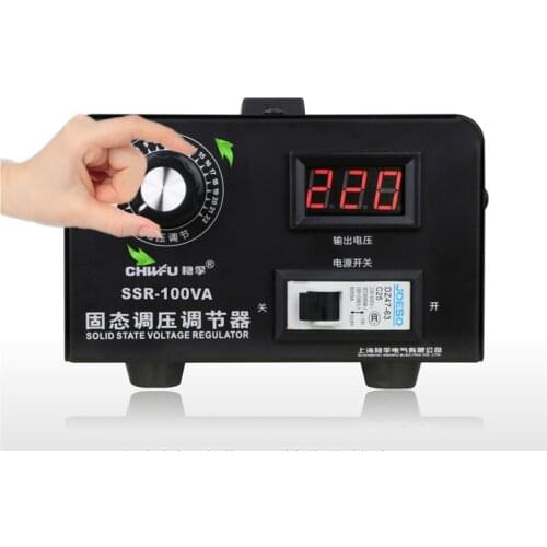 Single Phase AC 220V Solid State Voltage Regulator Electronic Silicon Controlled Voltage Regulator 100A SSR-100A Y