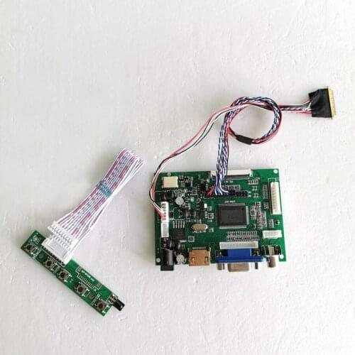 For N134B6 Innolux notebook PC panel 13.4" LVDS 40-Pin 1366*768 WLED 2AV+VGA LCD screen controller drive board kit