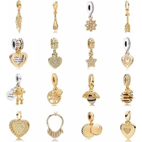 PDB DZ 01 High Quality Summer Collection Popular Feather seeds Shine Queen Bee Shine Family Traditional Charm Necklace Pendant