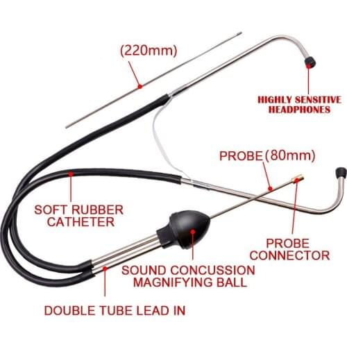 1PCS Professional Auto Stethoscope Car Engine Block Diagnostic Tool Cylinder Automotive Engine Hearing Tools For Car