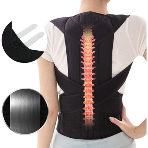 Adjuster Body Care Back Corrector Shoulder Straightener Decompression Brace Support Posture Correction Exercise Belt Men Women