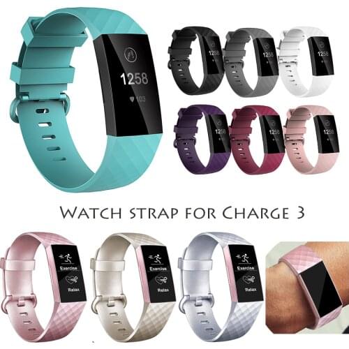Strap for Fitbit Charge 3 4 Band Silicone Replacement Accessories Wrist Belt Sports Wrist Band For Fitbit Charge 3 4 Bracelet
