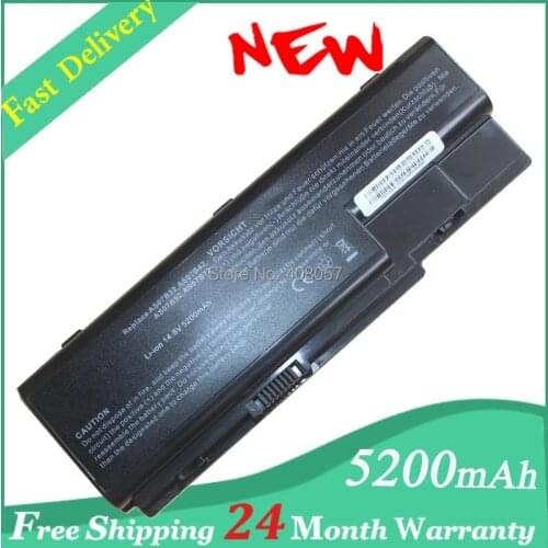 14.8V 8Cells Replacement Battery For Acer Aspire 5520, 5920, 6920,7520,7720,8920, 8920G,AS07B41,AS07B51