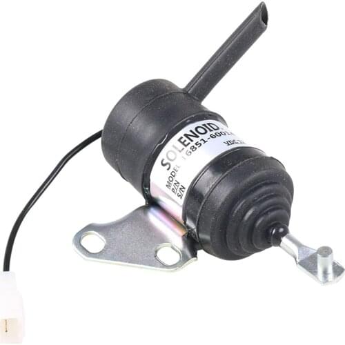 Engine Fuel Shutdown Solenoid for Kubota 16851-60014 Cut Off Valve 052600-4530 Engines Components