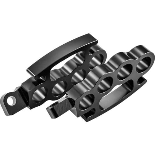 Flying Knuckle Control Foot Pegs Universal Foot Pegs Footrests Custom Pedal Fit for V-Rod Sportster XL Dyna Softail