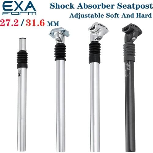 EXA bicycle shock absorber seatpost 27.2/31.6mm * 350mm bicycle suspension seatpost shock absorber aluminum alloy shock absorber