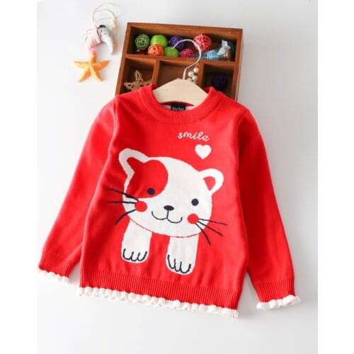 Baby Girl knit Sweater teen girls sweaters wool love girls sweater for Girls 5 6 years kids knitwear pullovers Children Clothes
