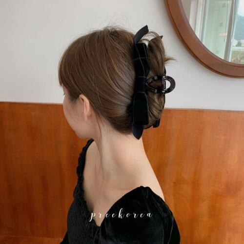 French Style Retro Velvet Hair Claws Elegant Simplicity Hair Clips Hairpins Barrette Headwear for Women Girls Hair Accessories