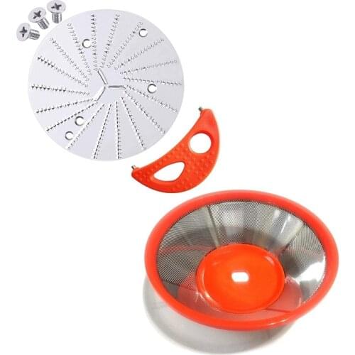 Replace the Stainless Steel Filter, Cutter Head, Screw, Crescent, Suitable for Power Juicer Electric Juicer