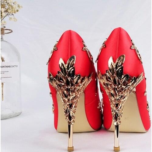 2021 New Pumps Women Stiletto High Heels Shallow Shoes Ladies Point Toe Fashion Party Bride Wedding Shoes Women zapatos femenino