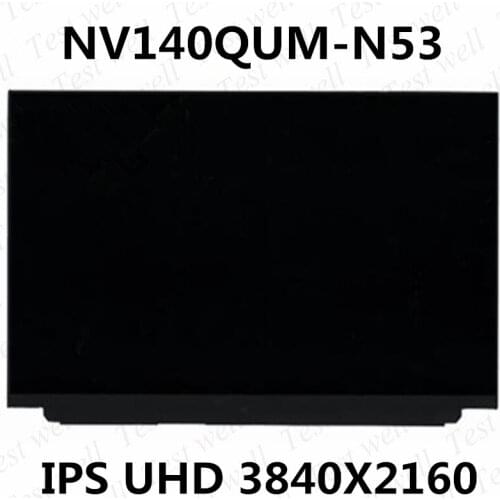 14.0'' 4K Lcd Screen Display Panel Matrix NV140QUM-N53 UHD 3840X2160 40 pin For Lenovo Thinkpad X1 Carbon 7th Gen Non-touch