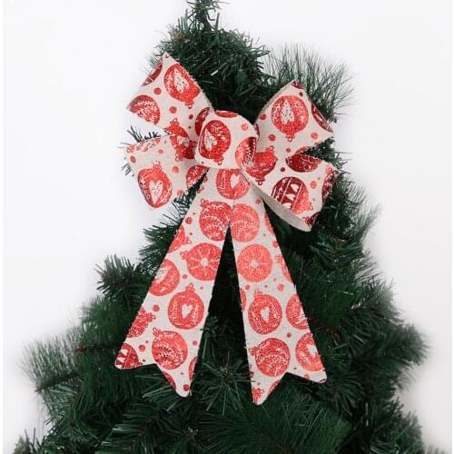 1Pc Bell Texture Snowflake Gift Elk Bowknot Christmas Tree Hanging Pendent Xmas Ornament Wedding Party Garden Decoration